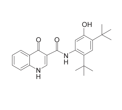 molecular structure of ivacaftor diagram