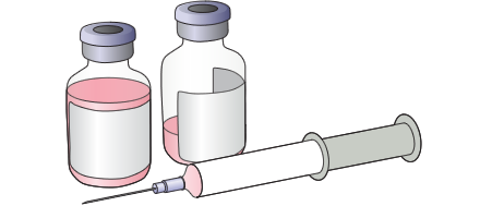illustration of syringes and vials